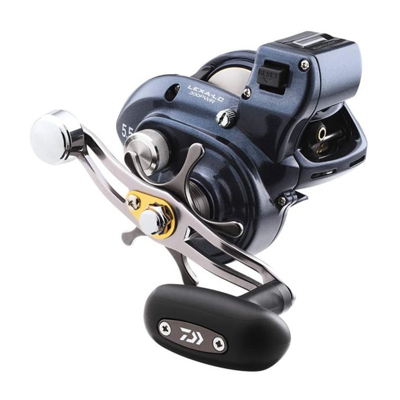 Daiwa Lexa Line Counter 400HL 6.3:1 Left Hand Casting Reel | LEXA-LC400HL