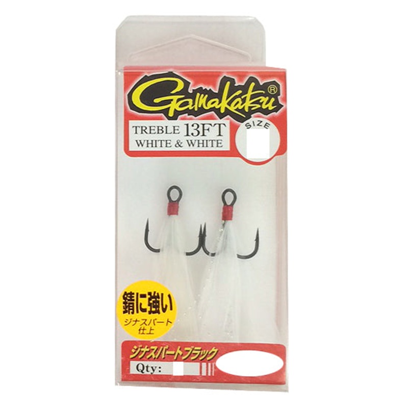 Gamakatsu Treble 13FT W*White 10