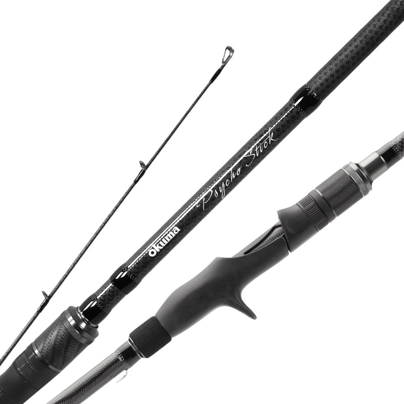 Okuma PSY-C-721MH Psycho Stick Casting Rod 7'2" Medium Heavy 1 Pc