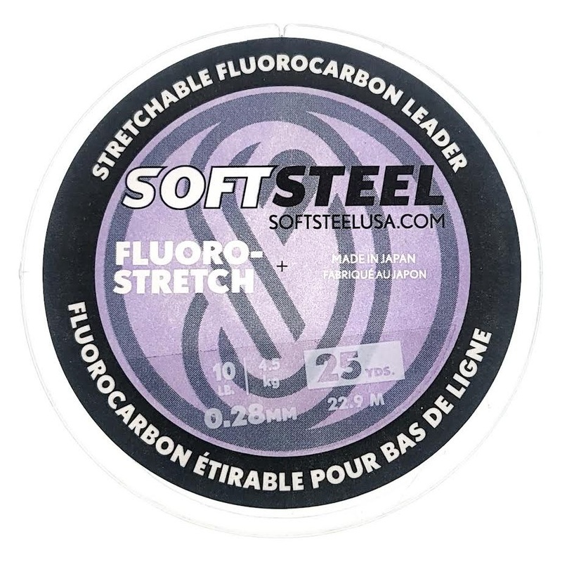Soft Steel Fluoro-Stretch Stretchable Fluorocarbon Leader 25Yds