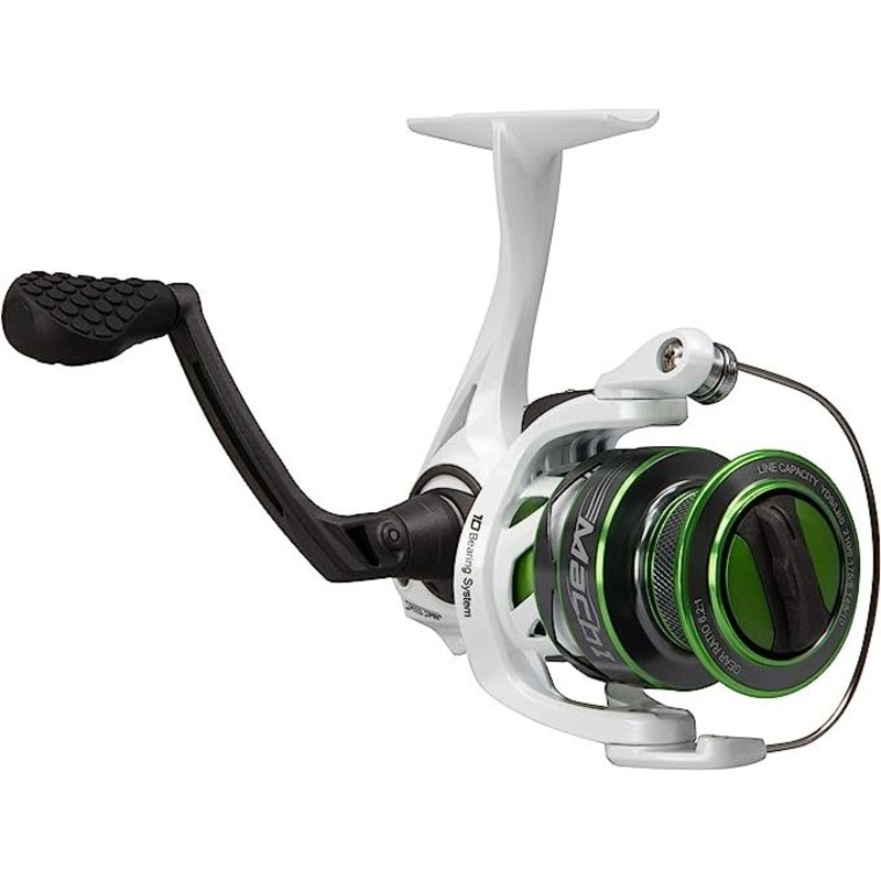Lews Mach 1 Spinning Reel 300 6:2:1 White Green (Bulk-New)
