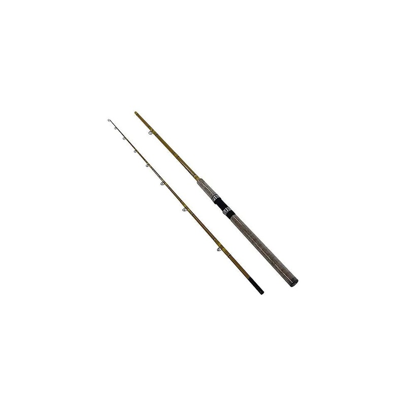 Eagle Claw CG9MHC2 Crafted Glass Med Heavy Casting Rod 9' 2 pc. Honey Gold