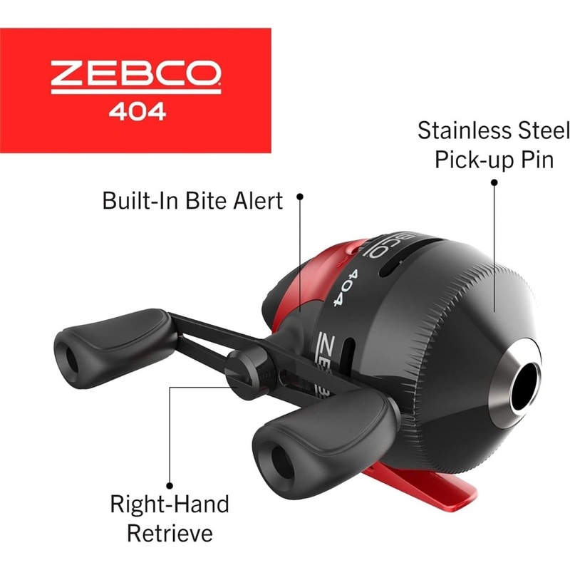 Zebco 404 Push Button Reel 2.8:1 Gear Ratio Right Handed (Bulk)