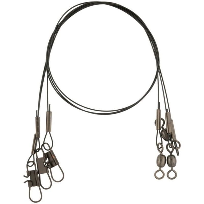 Danielson Stainless Steel Wire Leader Qty 3 Black