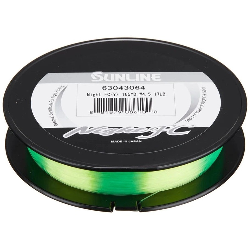 Sunline Night FC 25Lb 165 Yds HI-Vis Yellow