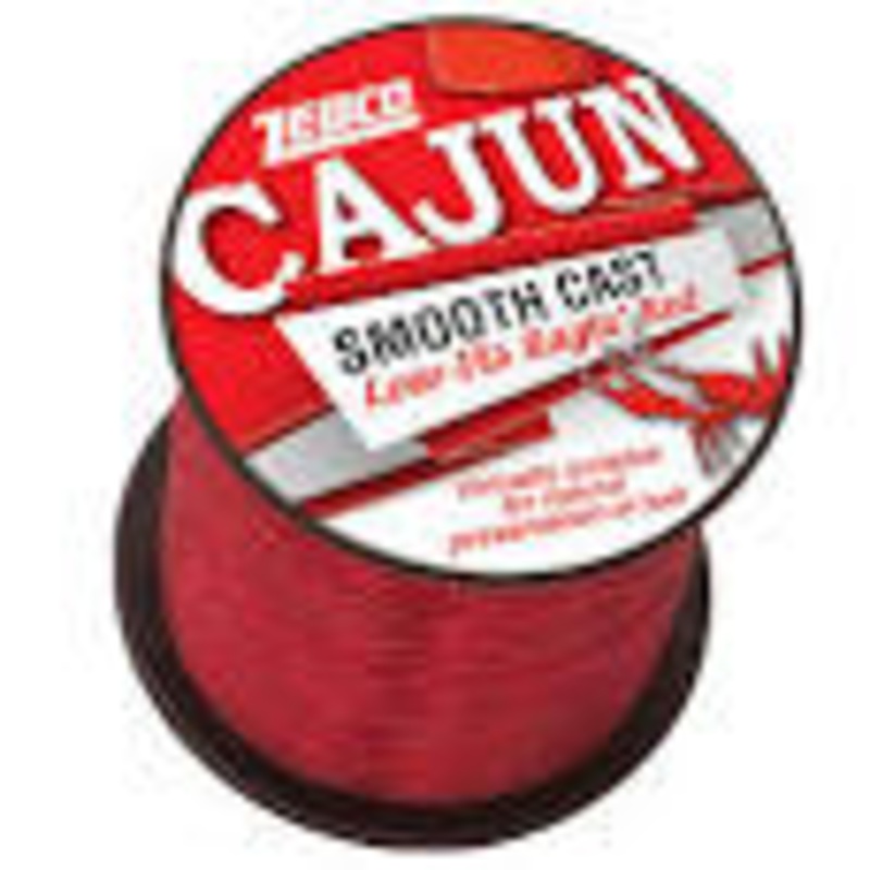 Zebco Cajun Smooth Cast 8Lb Test 1600 Yds Low-Vis Ragin Red