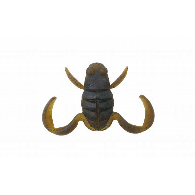 Bottoms Up Worm Scooper Frog Daddy Dark Cinnamon Blue Flake