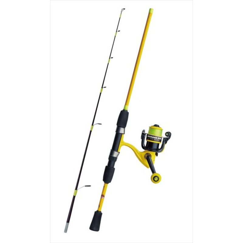 Gamakatsu Pack Rod Set UK8017 Ukimaro Rod & Reel Brakuri 1.1m
